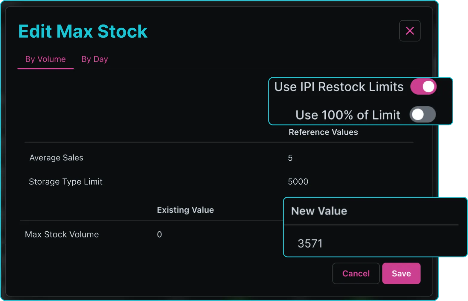 IPI Restock Limit Synchronization